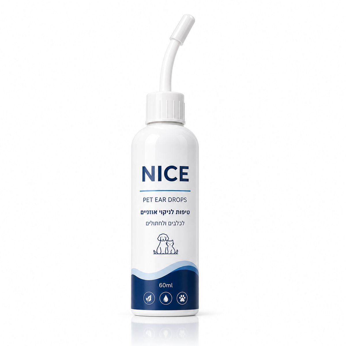 NICE · נייס® - טיפות לניקוי אוזניים לכלבים ולחתולים
