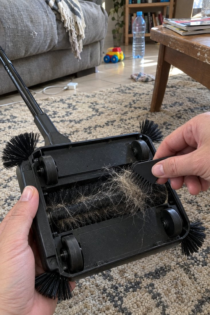 שיער של הכלב יורד עם המסרק