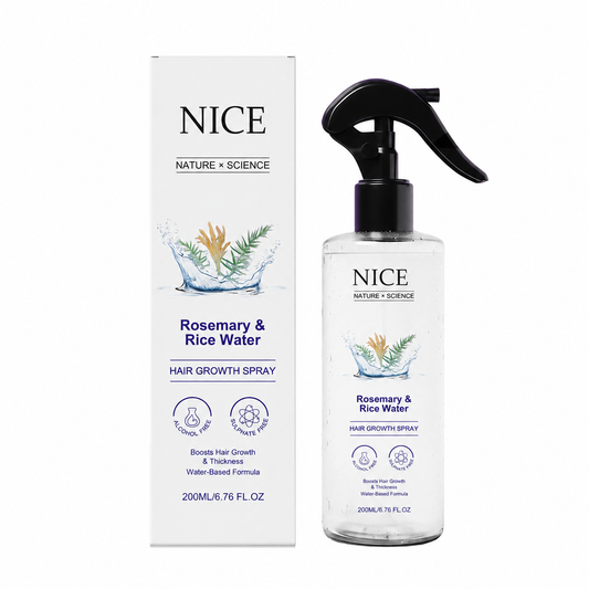 NICE - תרסיס רוזמרין ומי אורז לצמיחת שיער